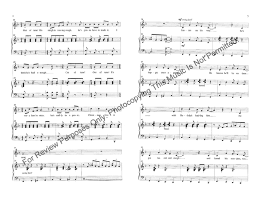 Santa's on His Way Santa's on His Way 2-Part scores gallery preview page 3