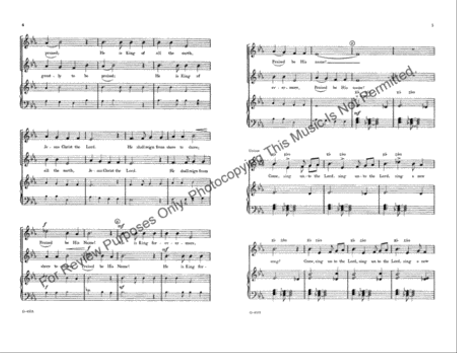 A New Song A New Song Unison Choir scores gallery preview page 3