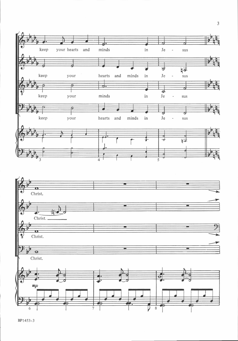 Come, Holy Spirit, Still My Heart 4-Part scores gallery preview page 3