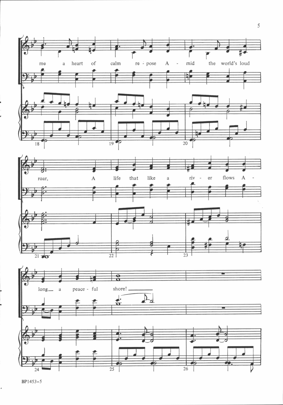 Come, Holy Spirit, Still My Heart 4-Part scores gallery preview page 5