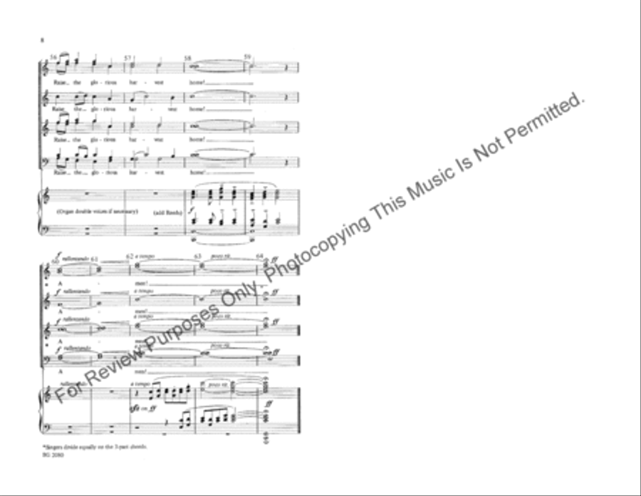 Come, Ye Thankful People, Come Choir scores gallery preview page 5
