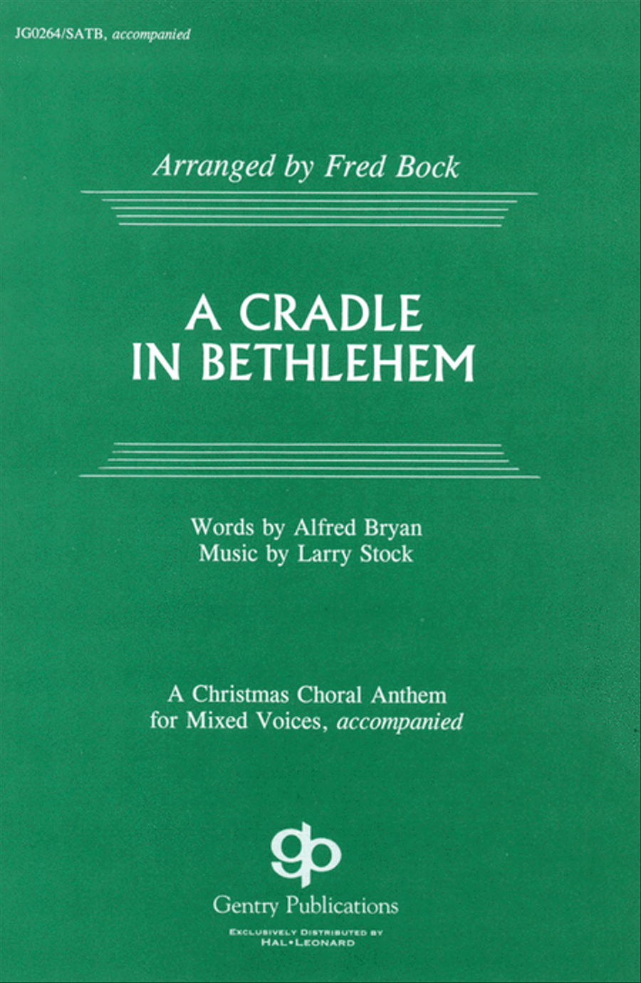 A Cradle in Bethlehem A Cradle in Bethlehem 4-Part scores gallery preview page 1