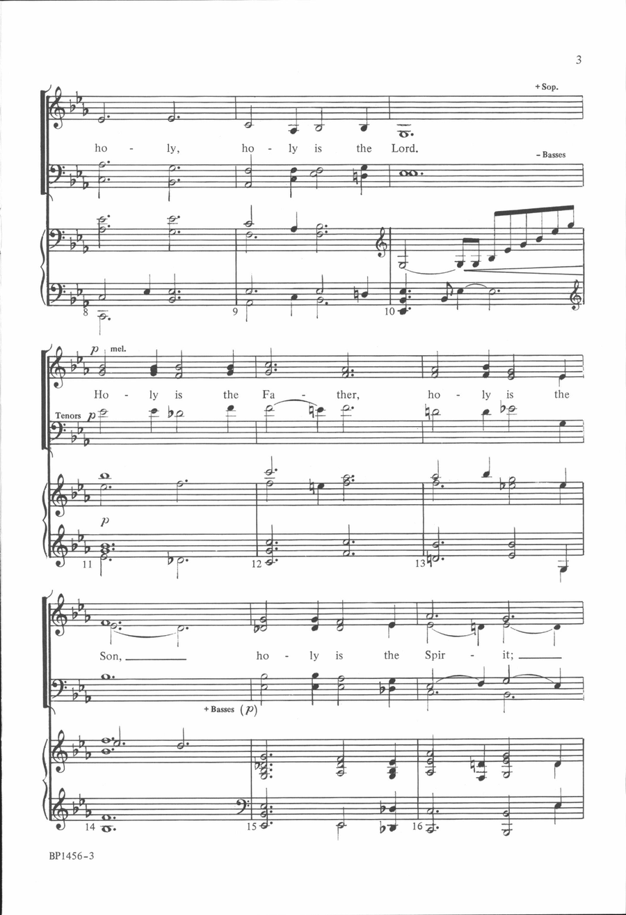 Holy Is the Lord Holy Is the Lord 4-Part scores gallery preview page 3