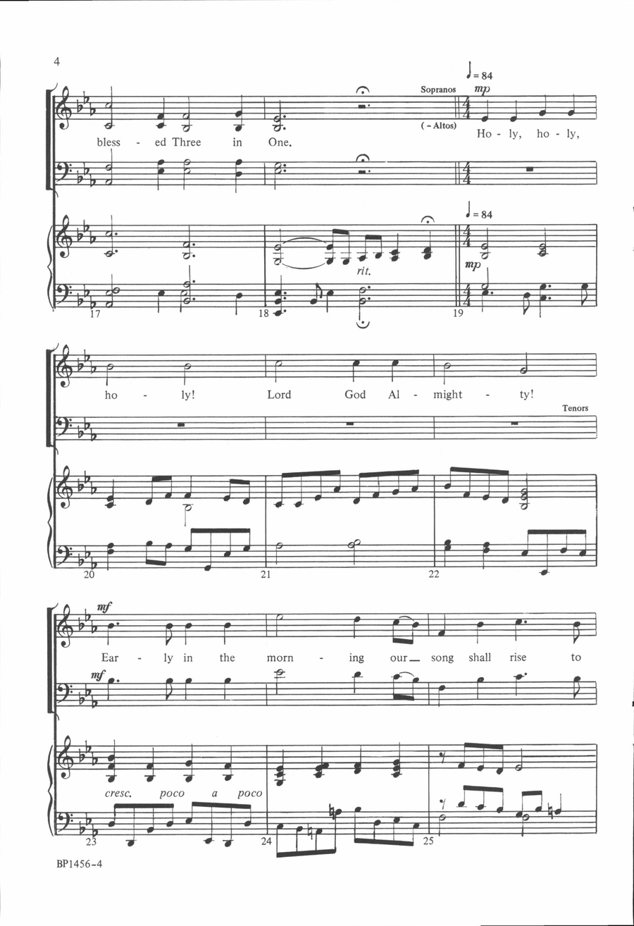 Holy Is the Lord Holy Is the Lord 4-Part scores gallery preview page 4