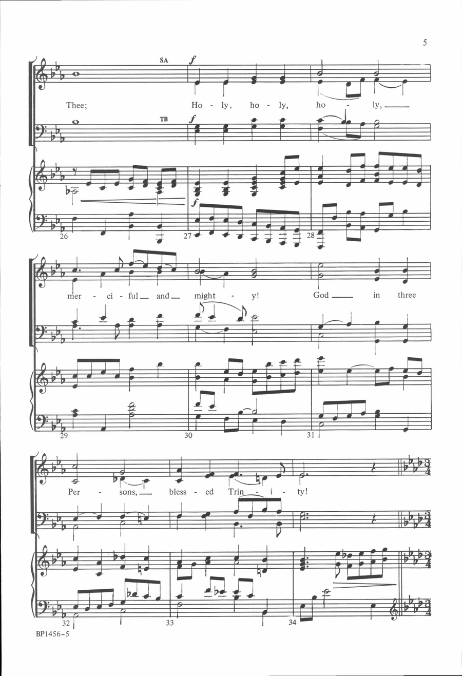Holy Is the Lord Holy Is the Lord 4-Part scores gallery preview page 5