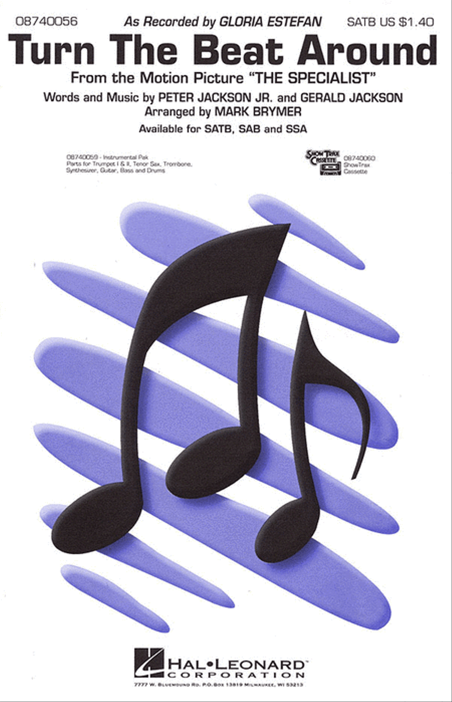 Turn the Beat Around Turn the Beat Around 4-Part scores gallery preview page 1