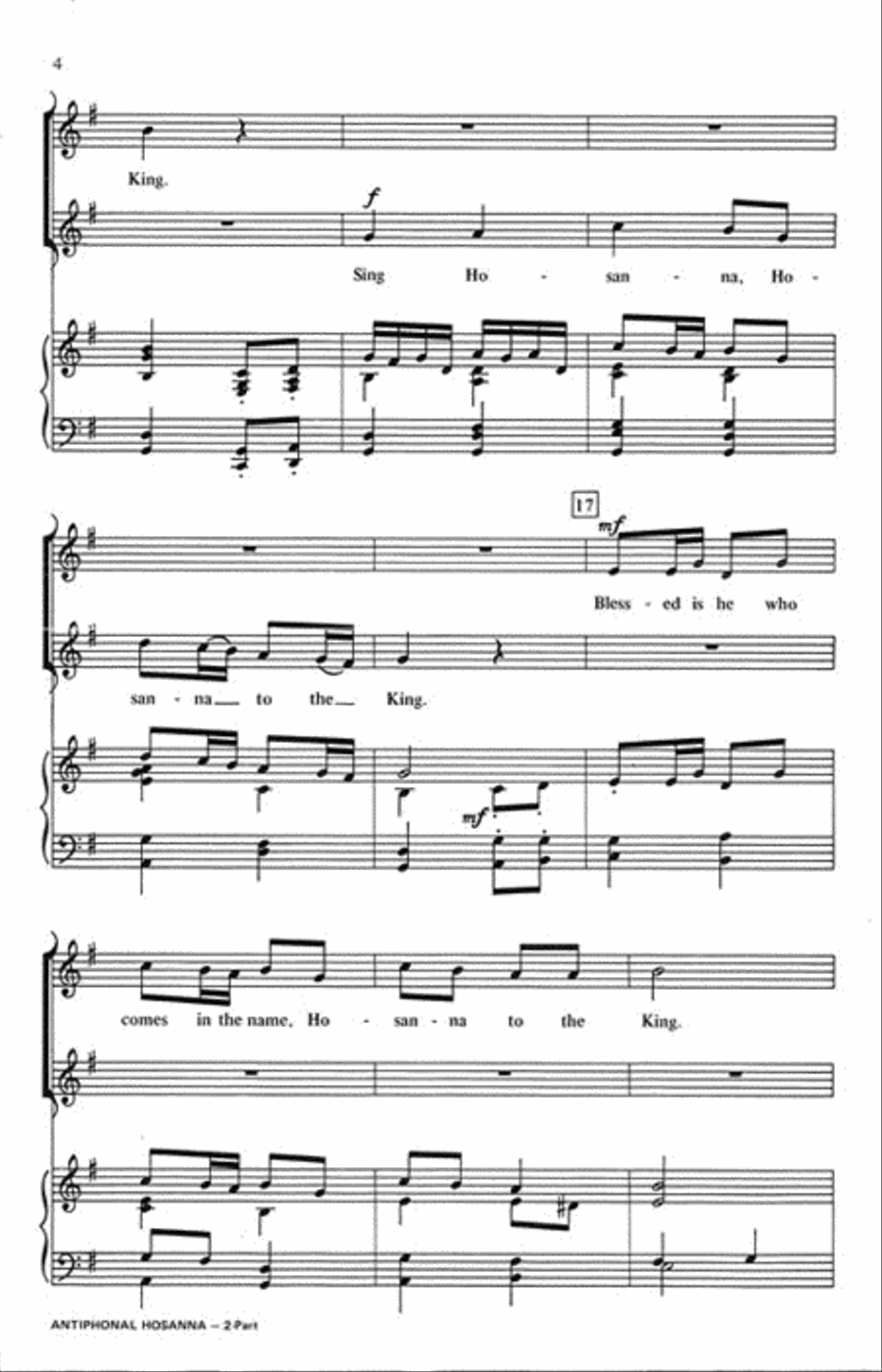 Antiphonal Hosanna Antiphonal Hosanna 2-Part scores gallery preview page 3