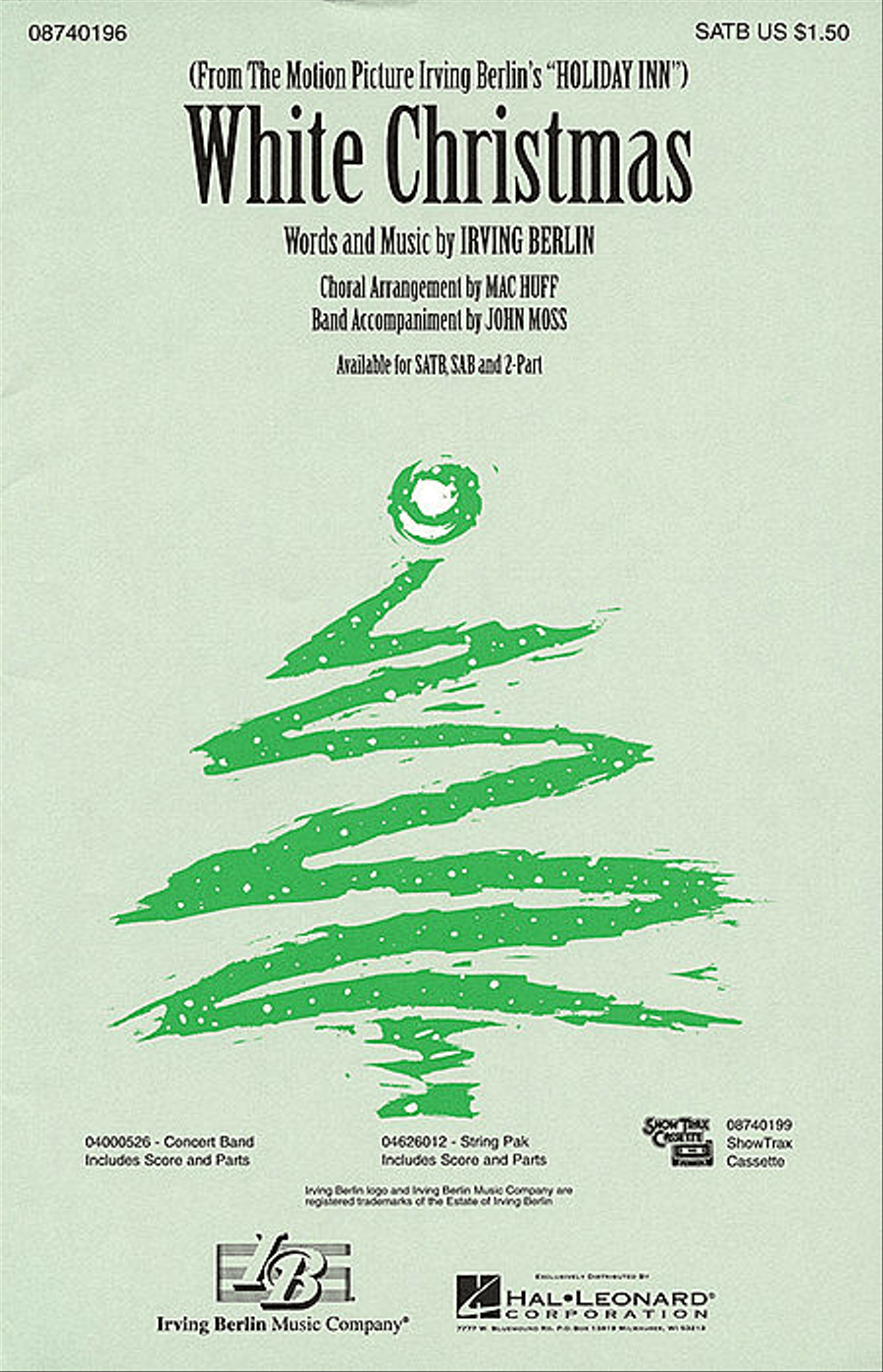 White Christmas - ShowTrax CD Choir scores gallery preview page 1