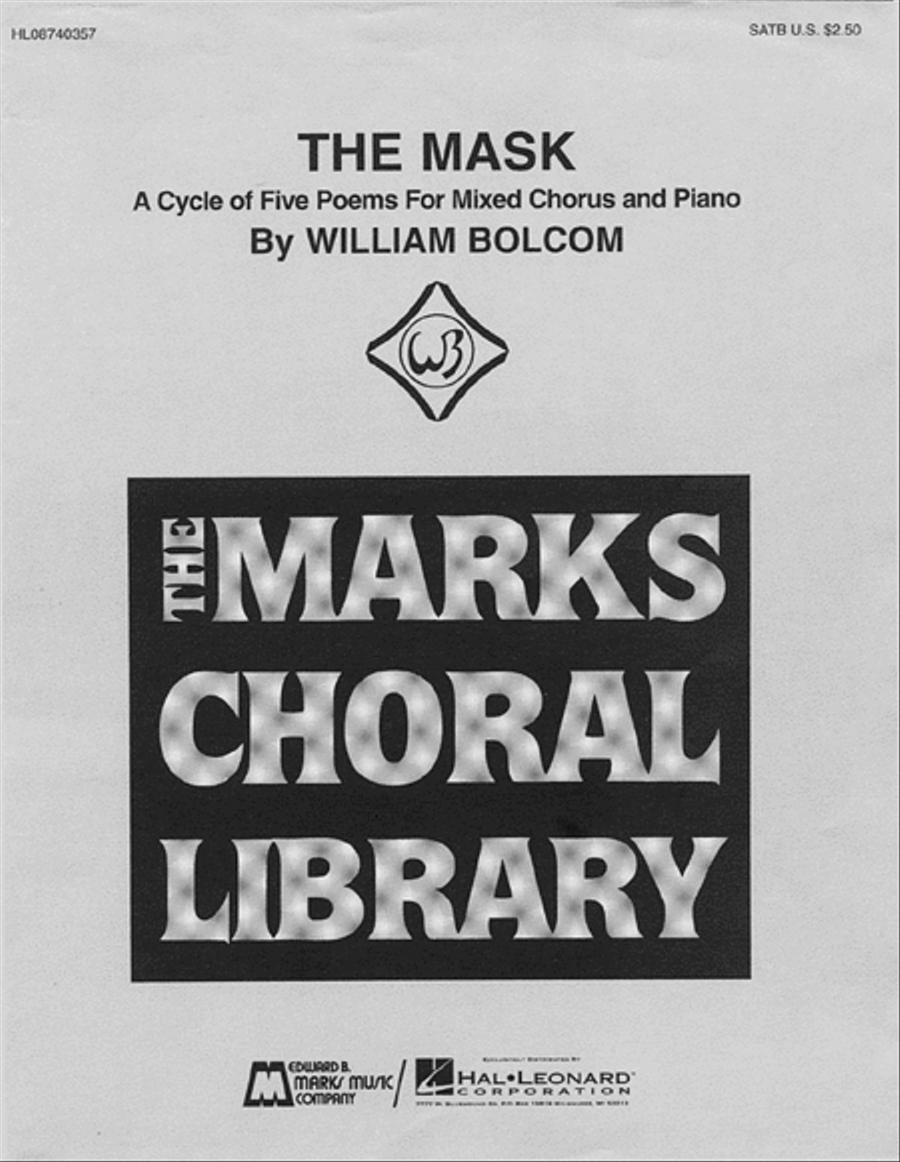 The Mask – A Cycle of Five Poems (Collection) 4-Part scores gallery preview page 1