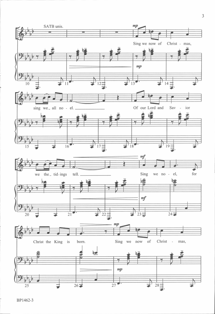 Sing We Now of Christmas - Helvey 4-Part scores gallery preview page 3