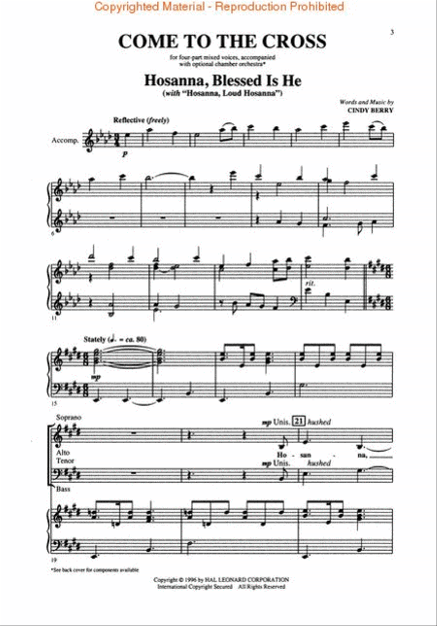 Come to the Cross (Easter Cantata) 4-Part scores gallery preview page 2