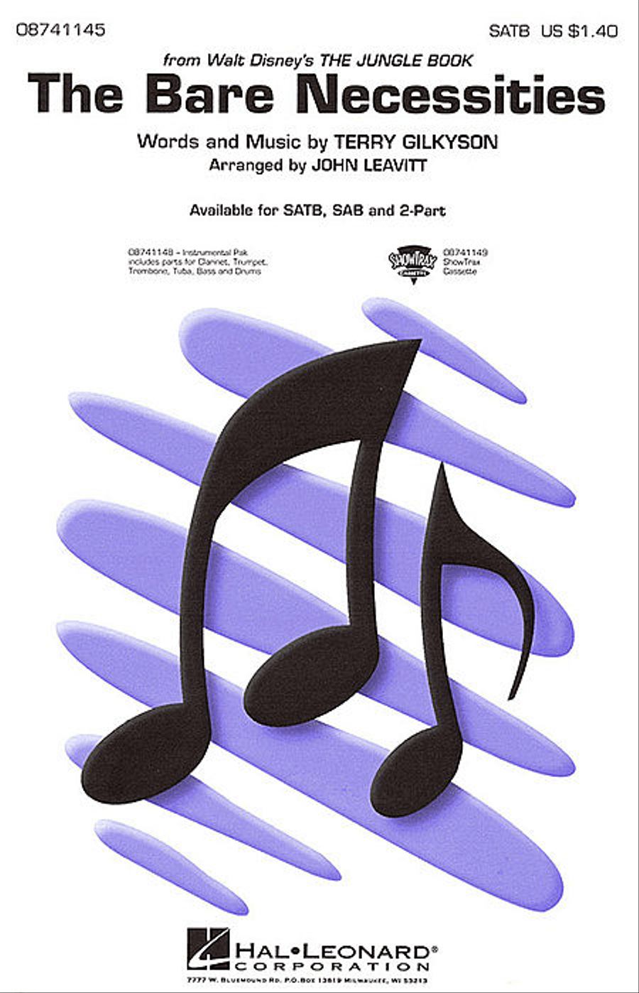 The Bare Necessities - ShowTrax CD Choir scores gallery preview page 1