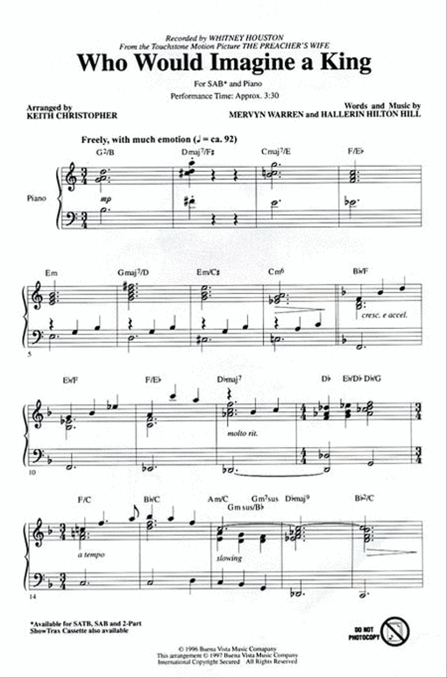 Who Would Imagine a King Who Would Imagine a King 3-Part scores gallery preview page 2