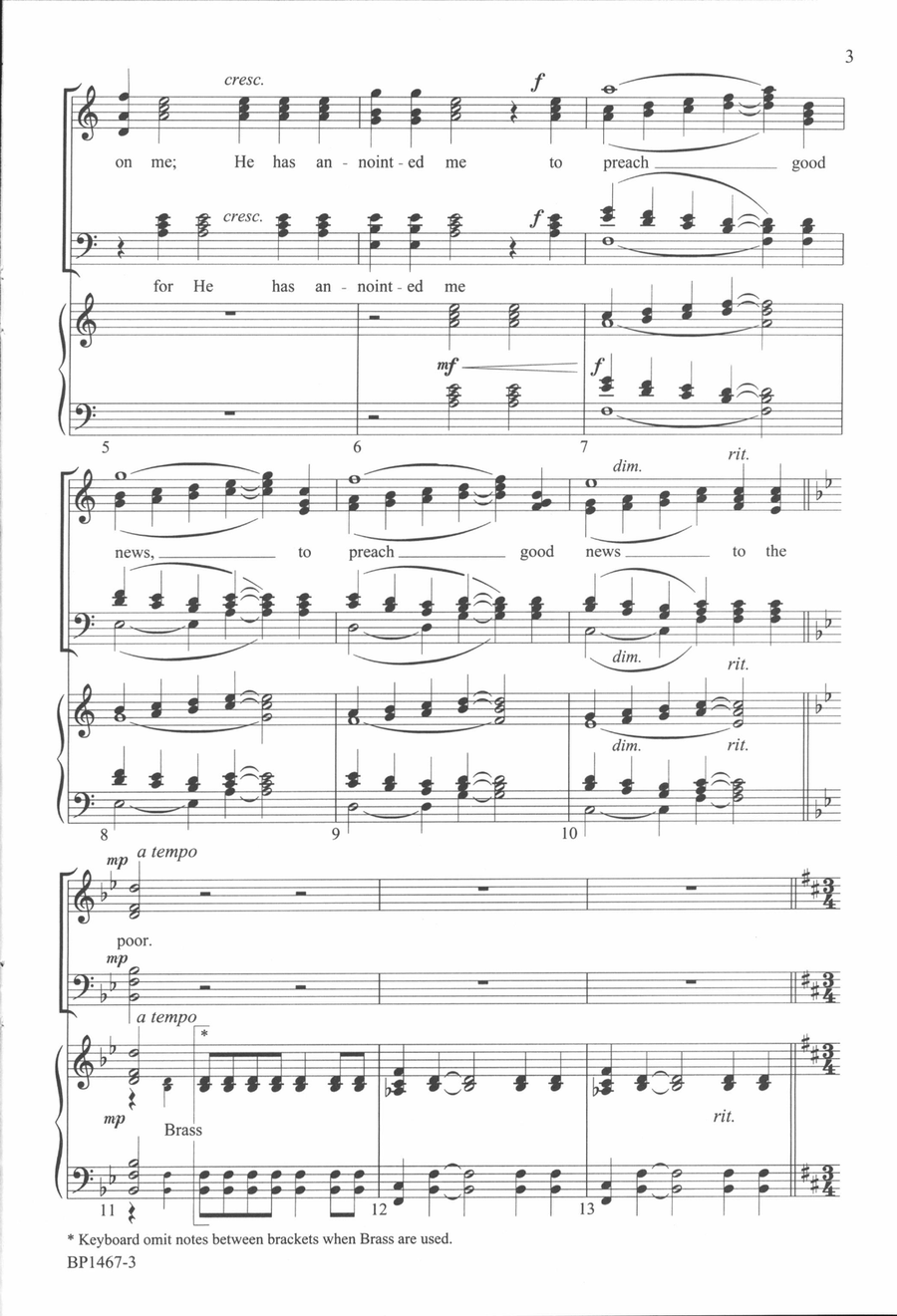 Blow Ye the Trumpet! Blow Ye the Trumpet! 4-Part scores gallery preview page 3