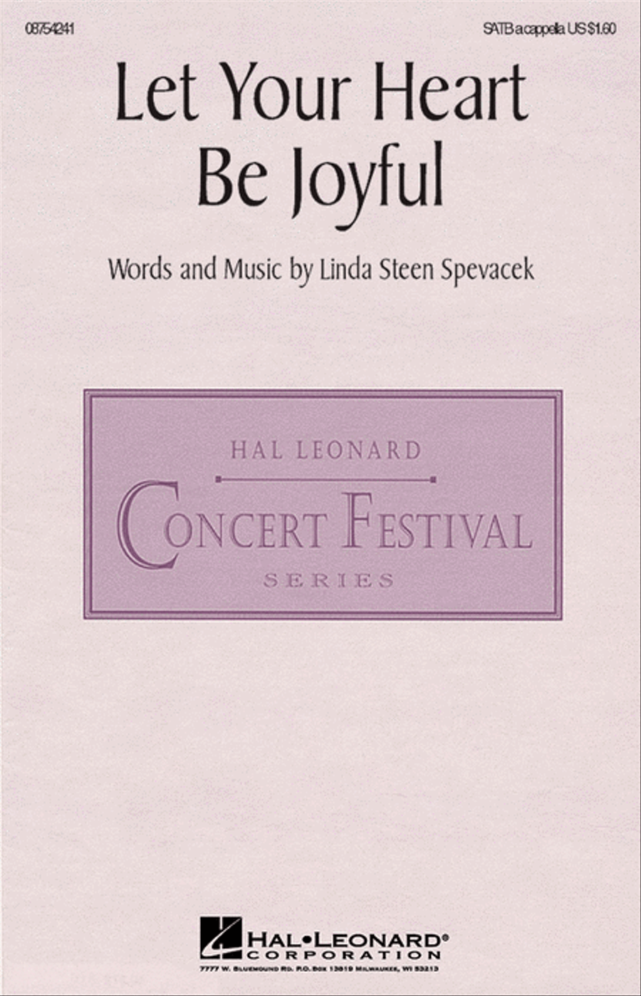 Let Your Heart Be Joyful Let Your Heart Be Joyful 4-Part scores gallery preview page 1