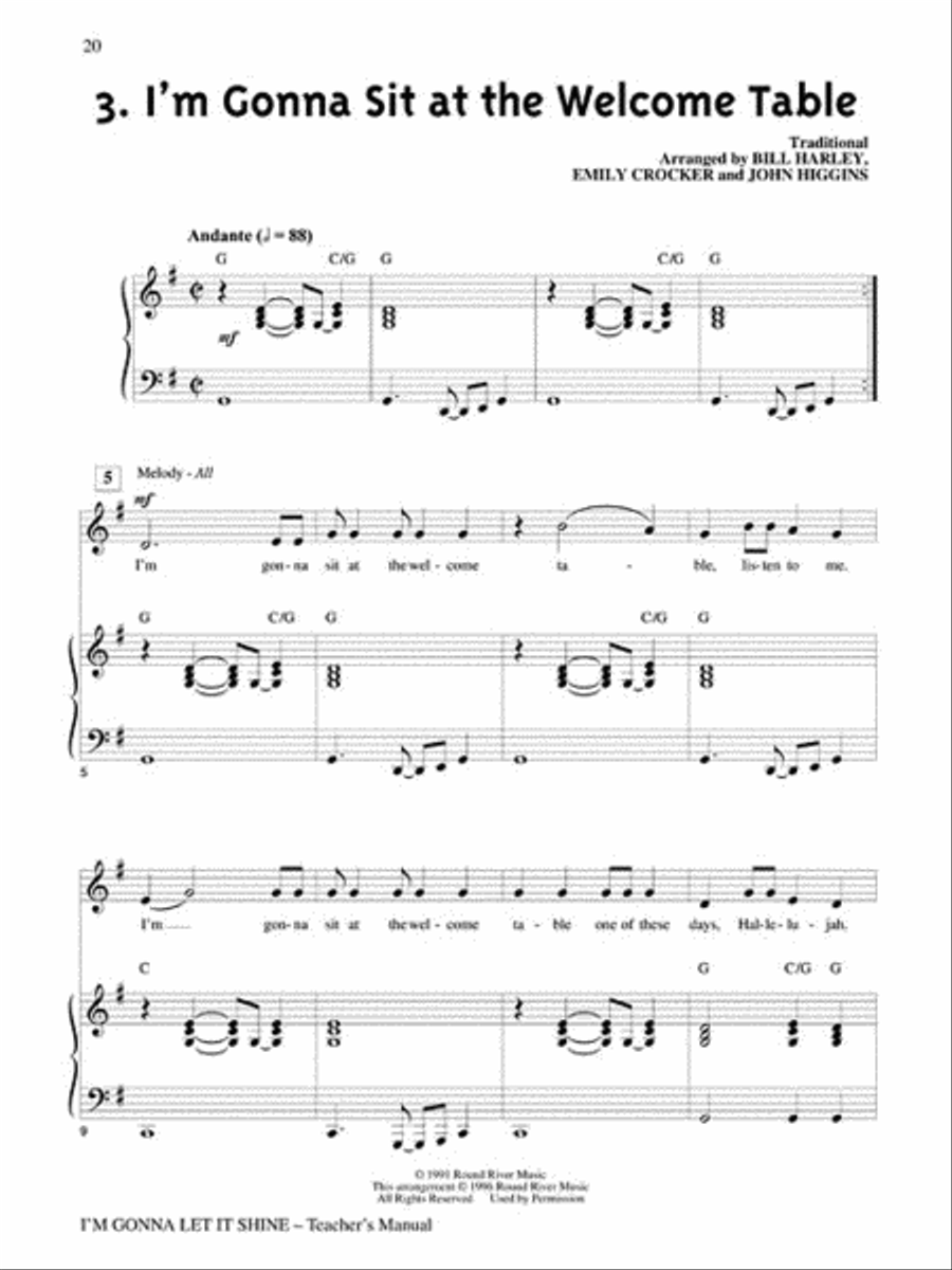 I'm Gonna Let It Shine - Teacher's Edition Choir scores gallery preview page 4