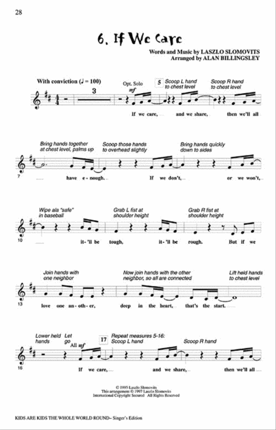 Kids Are Kids the Whole World Round - Singer 5 Pak Choir scores gallery preview page 6