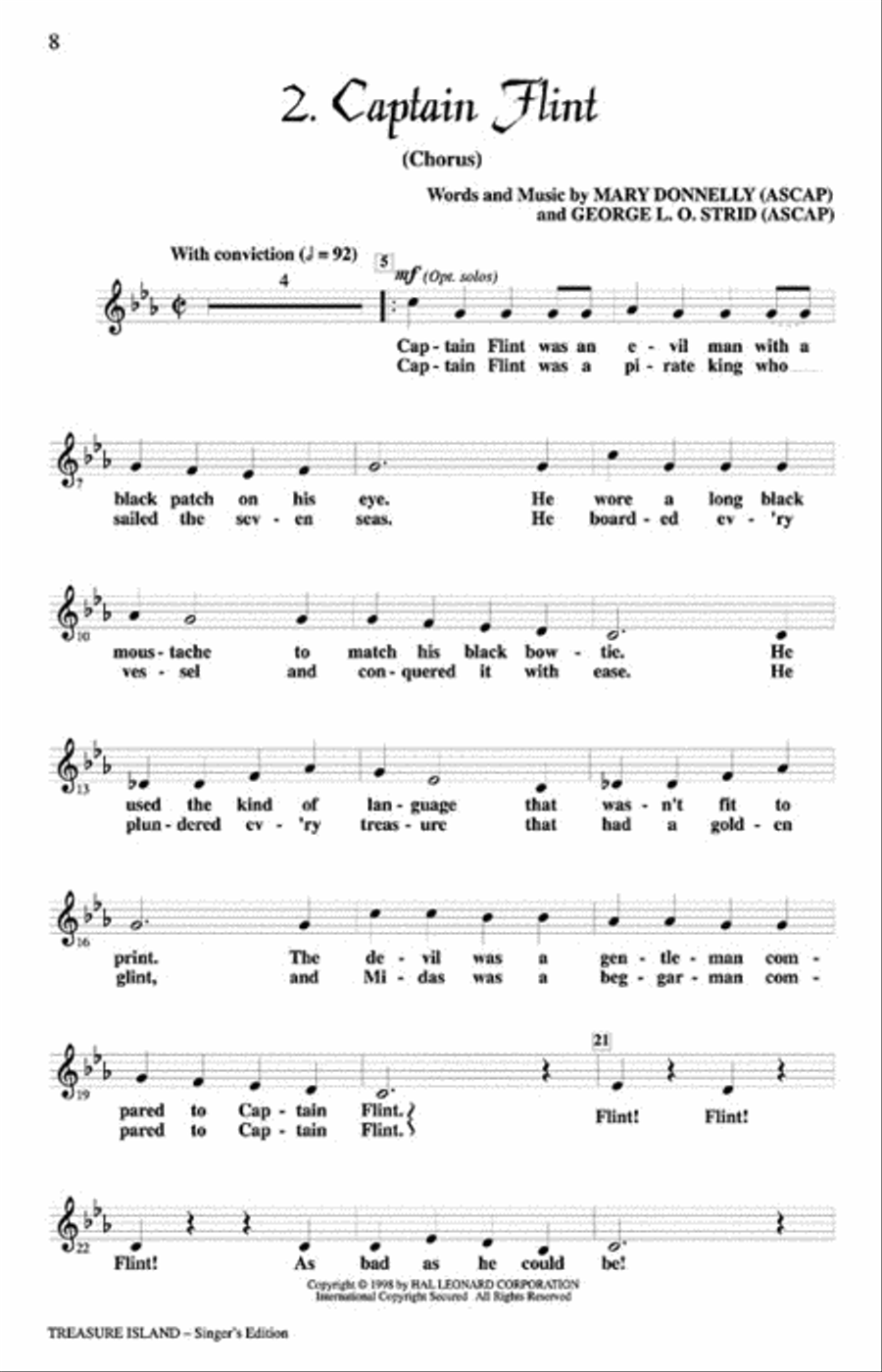 Treasure Island - Teacher's Edition Choir scores gallery preview page 2