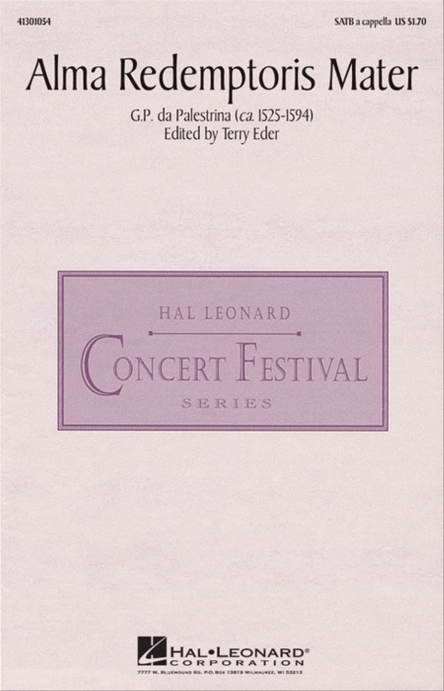 Alma Redemptoris Mater Alma Redemptoris Mater 4-Part scores gallery preview page 1