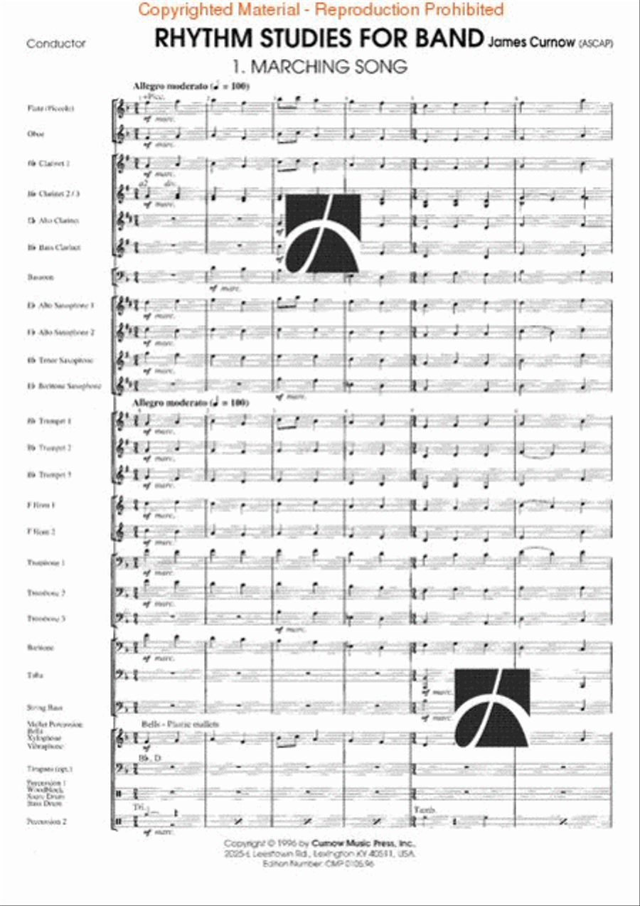 Rhythm Studies for Band Rhythm Studies for Band Concert Band scores gallery preview page 2