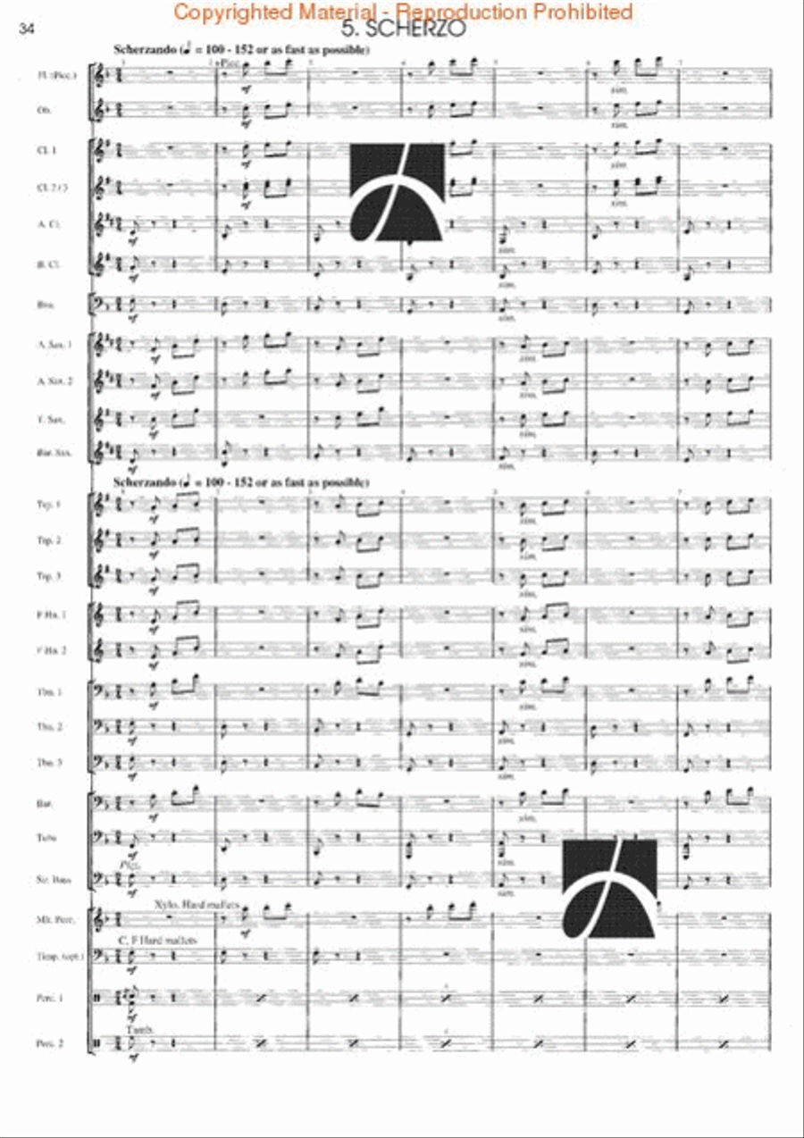 Rhythm Studies for Band Rhythm Studies for Band Concert Band scores gallery preview page 29