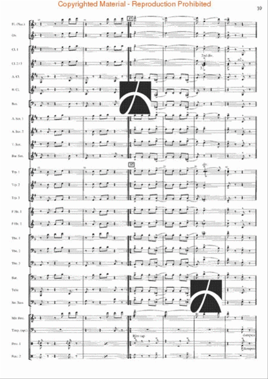 Rhythm Studies for Band Rhythm Studies for Band Concert Band scores gallery preview page 34