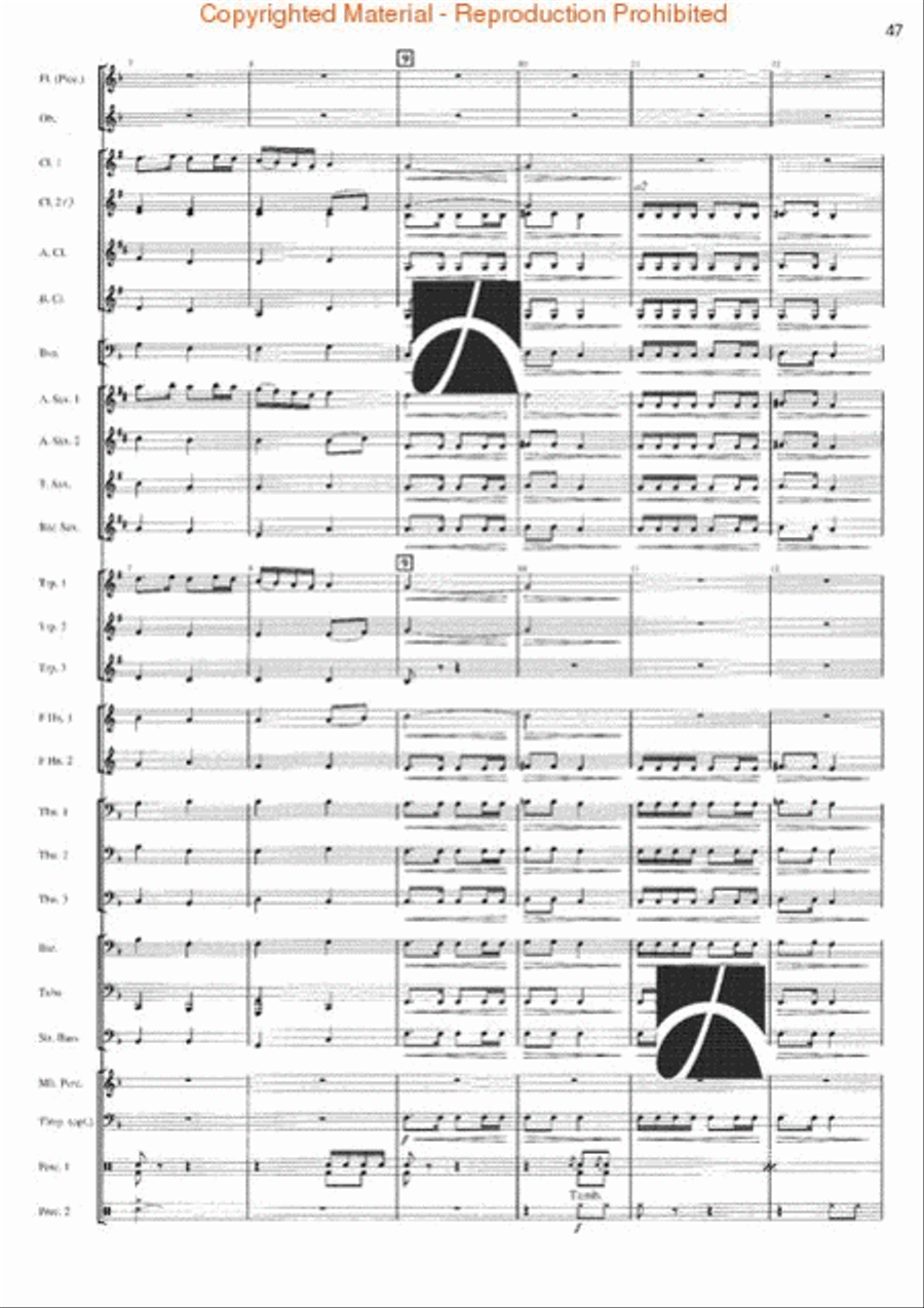 Rhythm Studies for Band Rhythm Studies for Band Concert Band scores gallery preview page 42