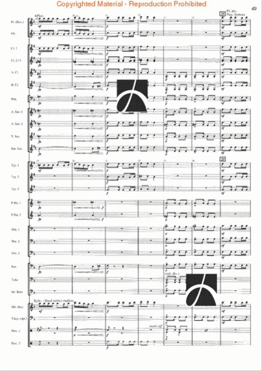 Rhythm Studies for Band Rhythm Studies for Band Concert Band scores gallery preview page 44