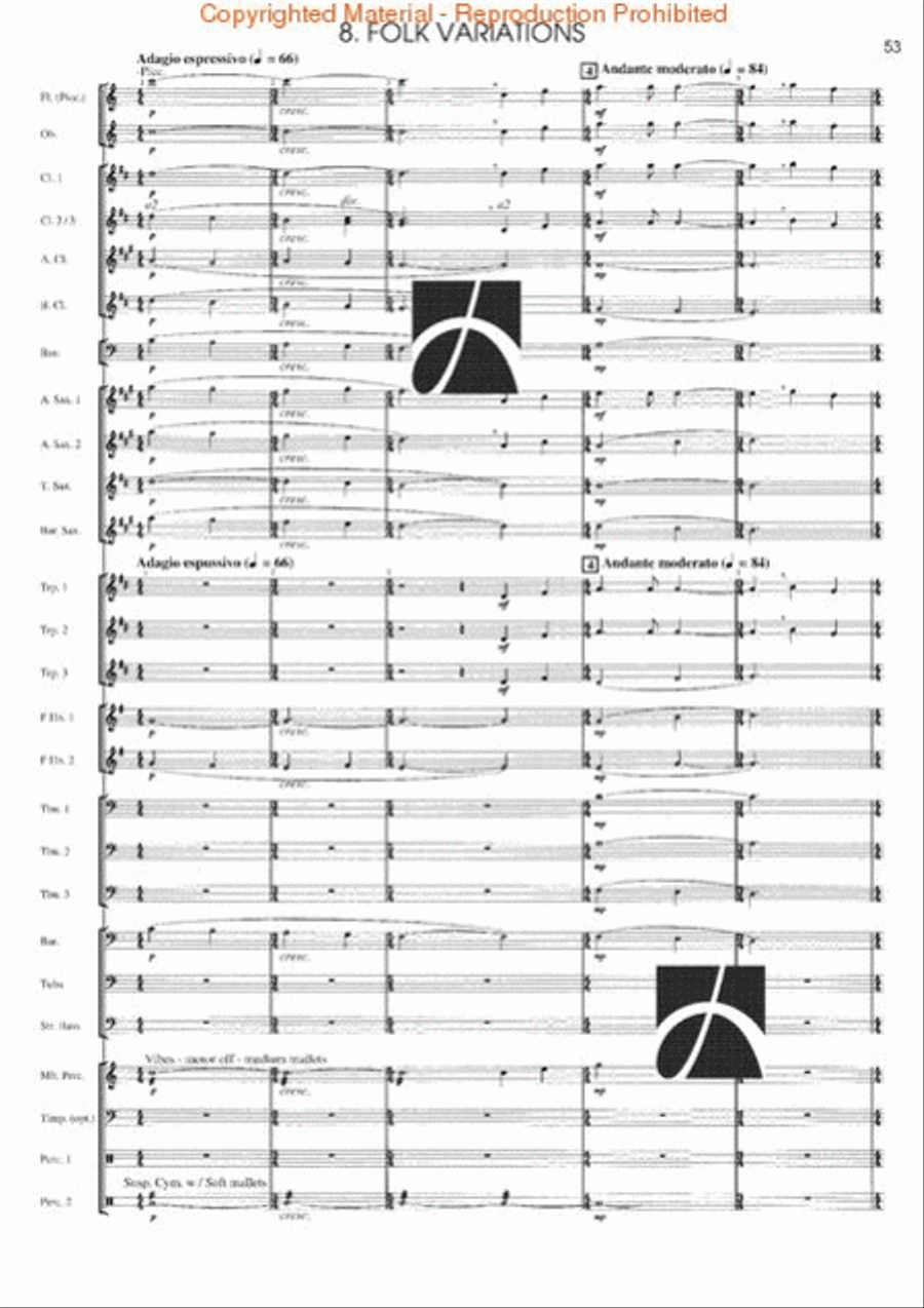 Rhythm Studies for Band Rhythm Studies for Band Concert Band scores gallery preview page 48