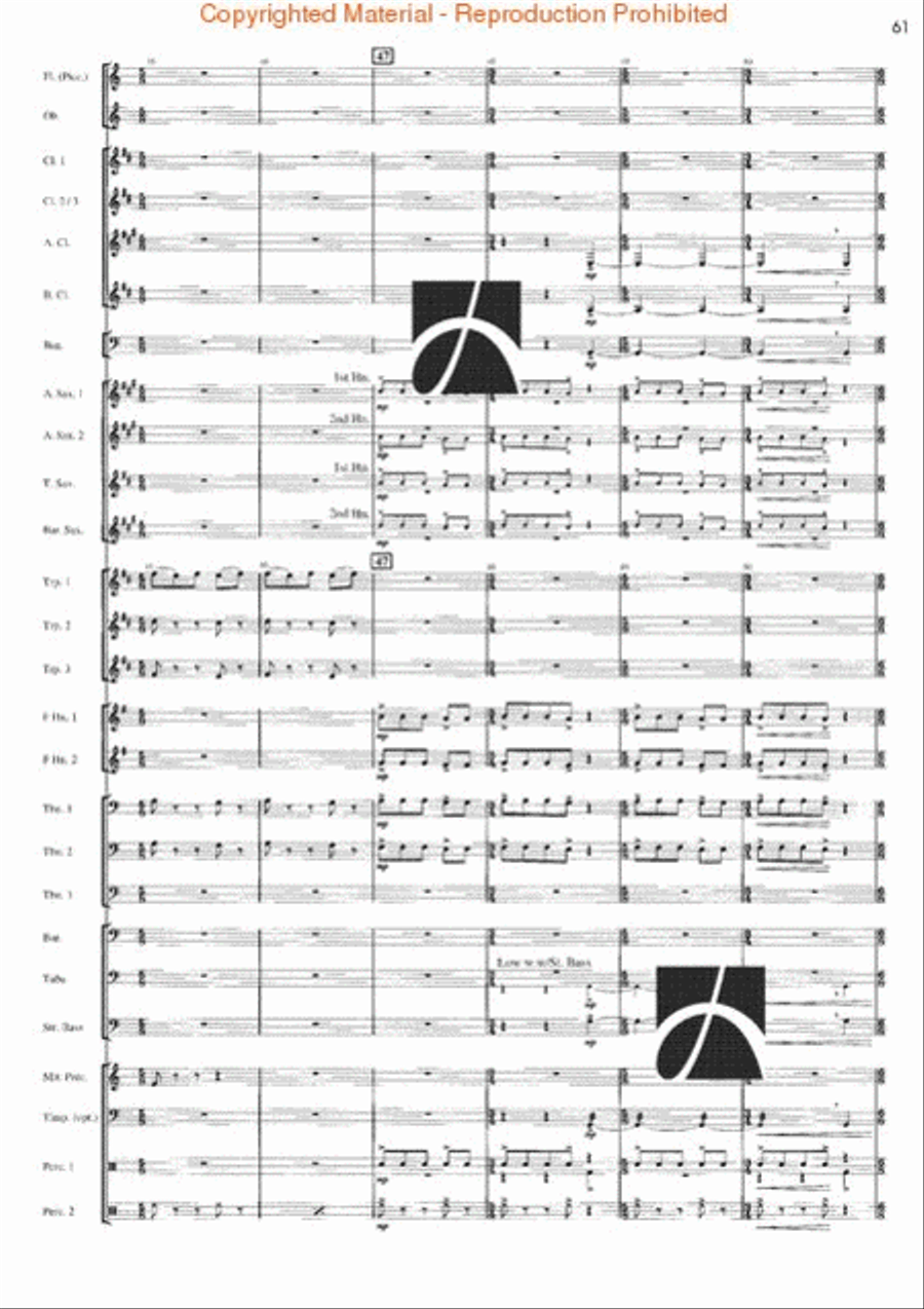Rhythm Studies for Band Rhythm Studies for Band Concert Band scores gallery preview page 56