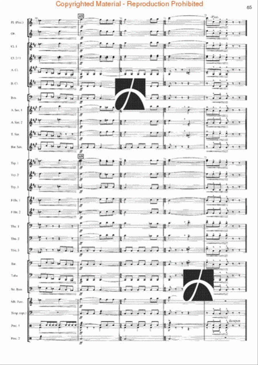 Rhythm Studies for Band Rhythm Studies for Band Concert Band scores gallery preview page 60