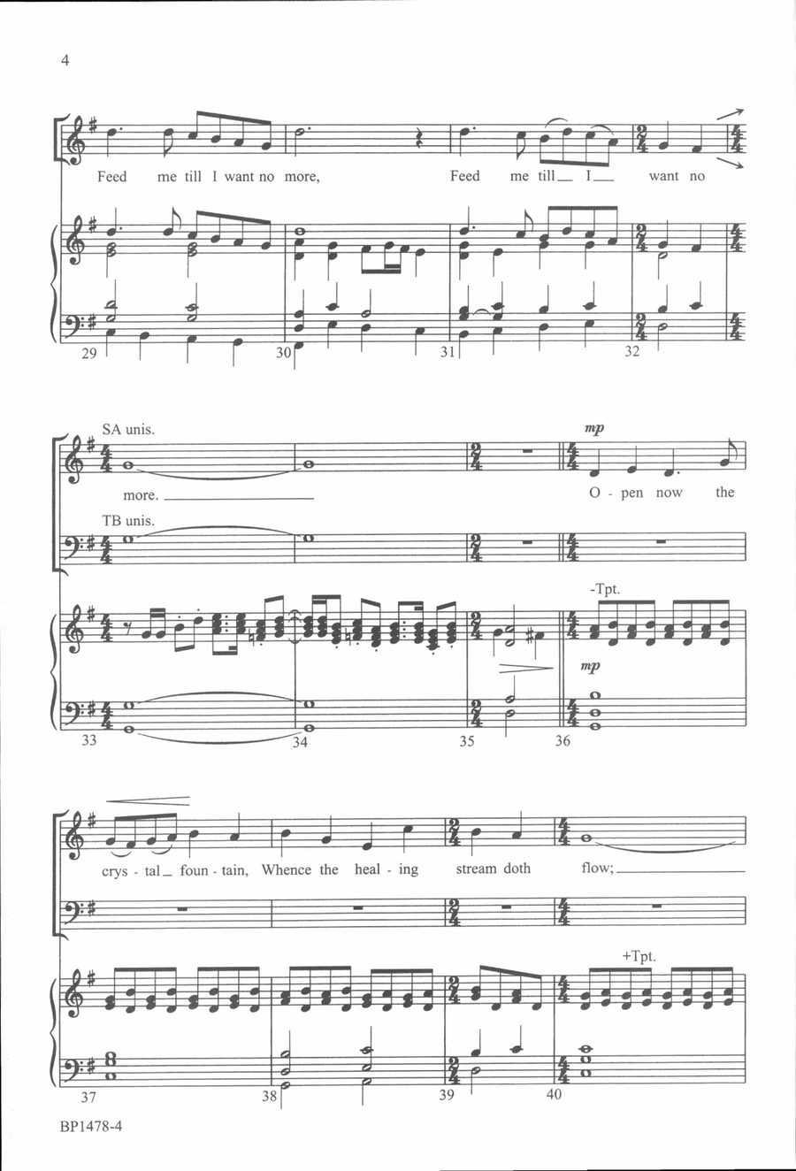 Guide Me, O Thou Great Jehovah - Hayes 4-Part scores gallery preview page 4