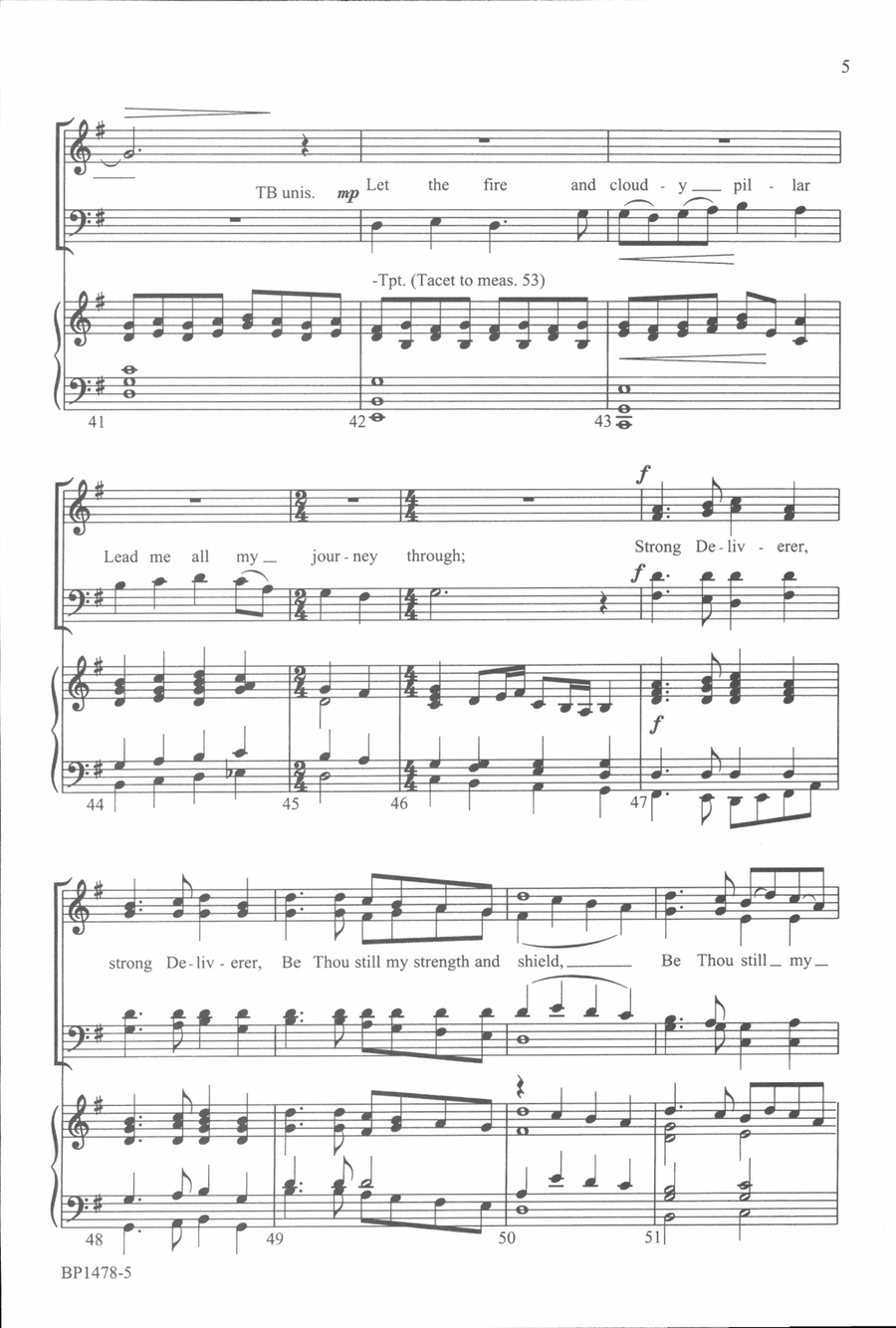 Guide Me, O Thou Great Jehovah - Hayes 4-Part scores gallery preview page 5