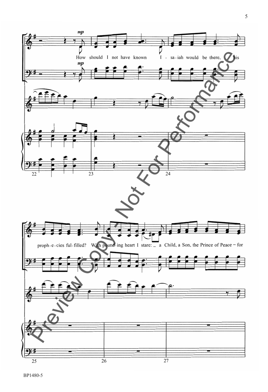 Where Shepherds Lately Knelt - SATB 4-Part scores gallery preview page 6