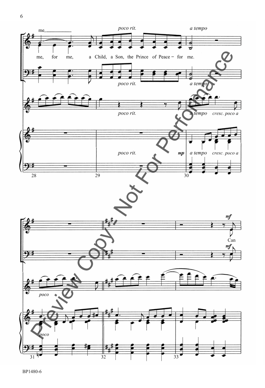 Where Shepherds Lately Knelt - SATB 4-Part scores gallery preview page 7