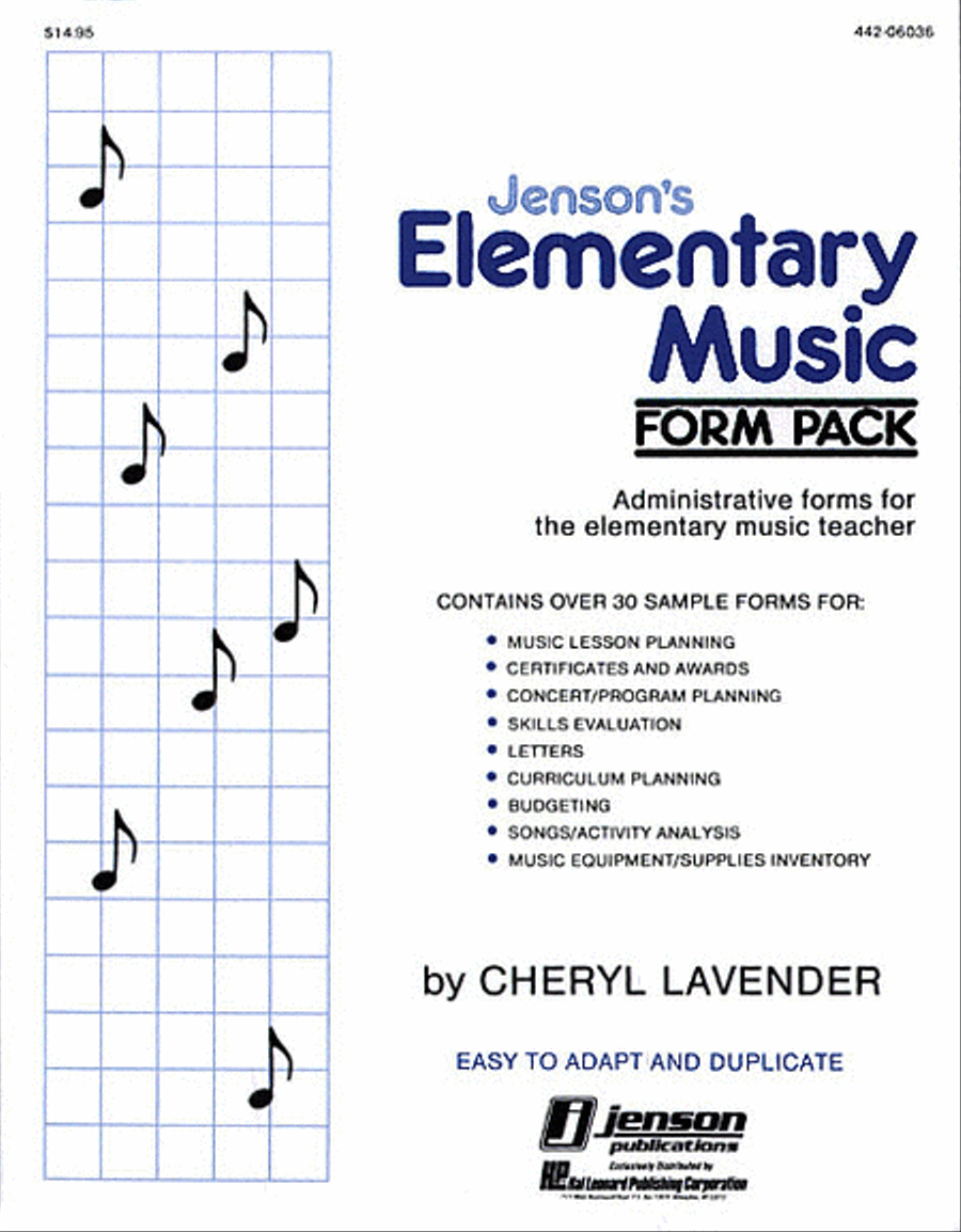 Elementary Music Form Pack (Resource) Choir scores gallery preview page 1