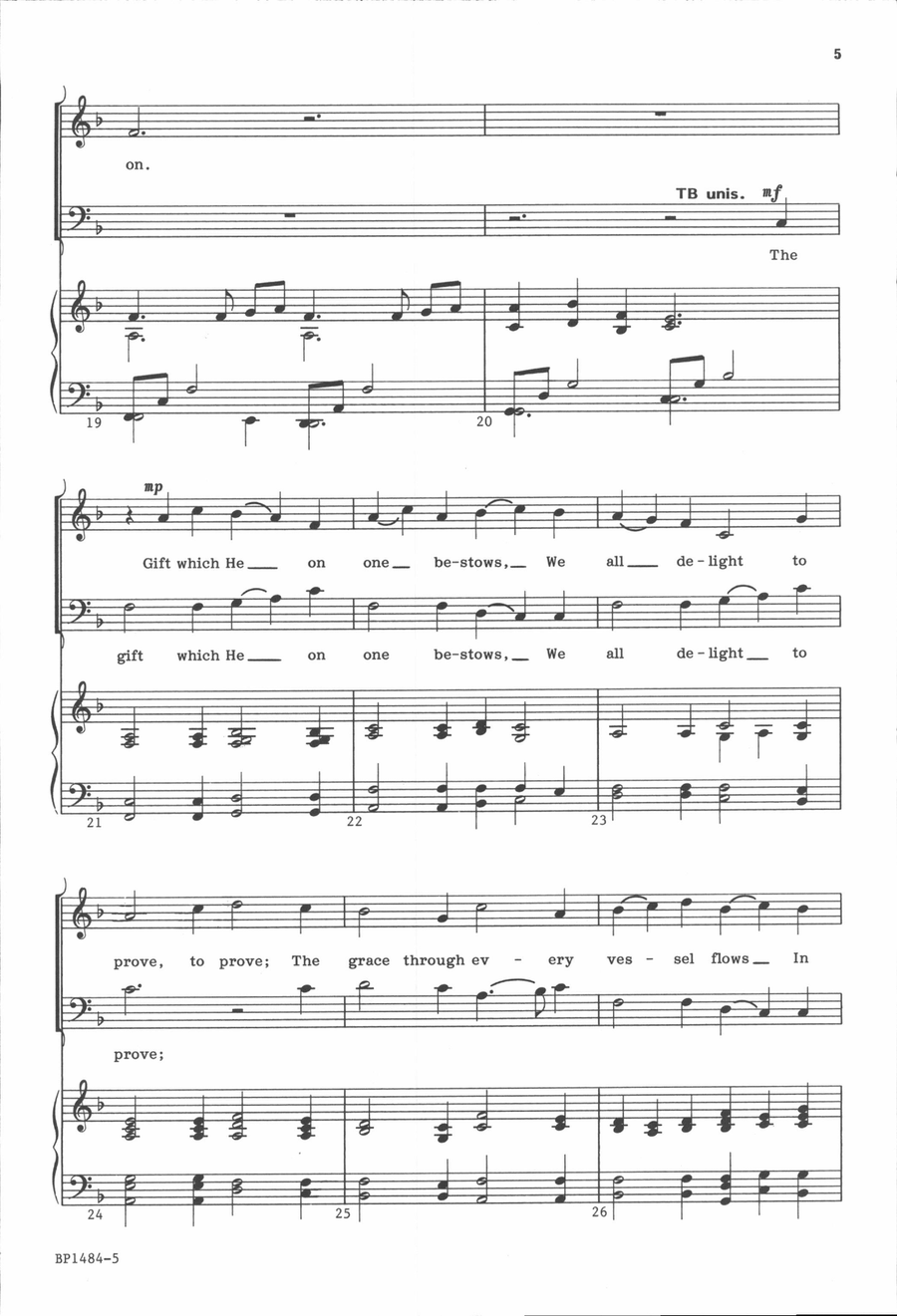 All Praise to Our Redeeming Lord - Govenor 4-Part scores gallery preview page 5