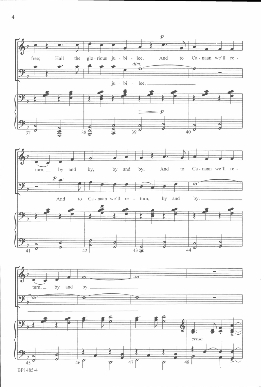 Saints Bound for Heaven Saints Bound for Heaven 4-Part scores gallery preview page 5