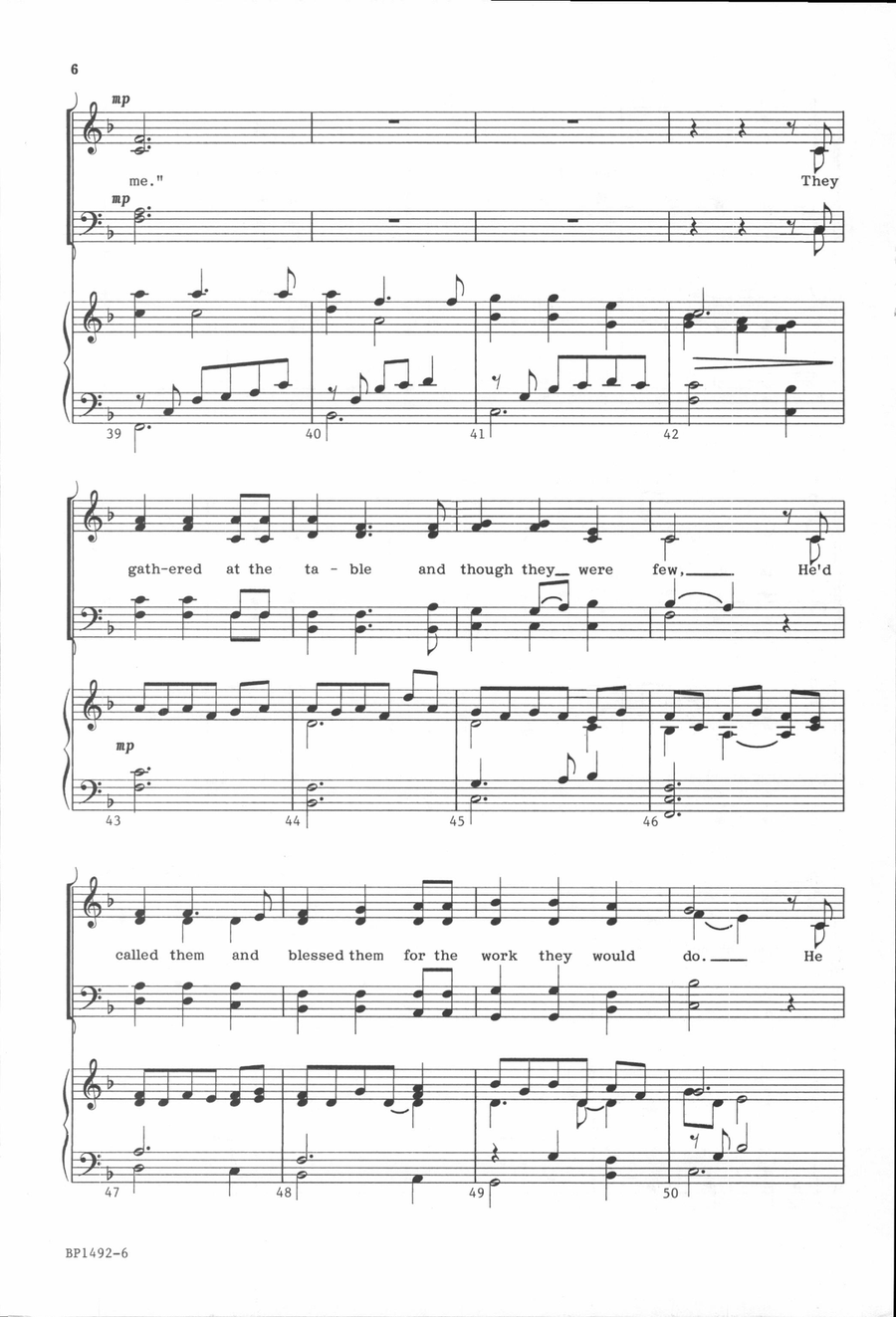 In Remembrance of Me In Remembrance of Me 4-Part scores gallery preview page 5