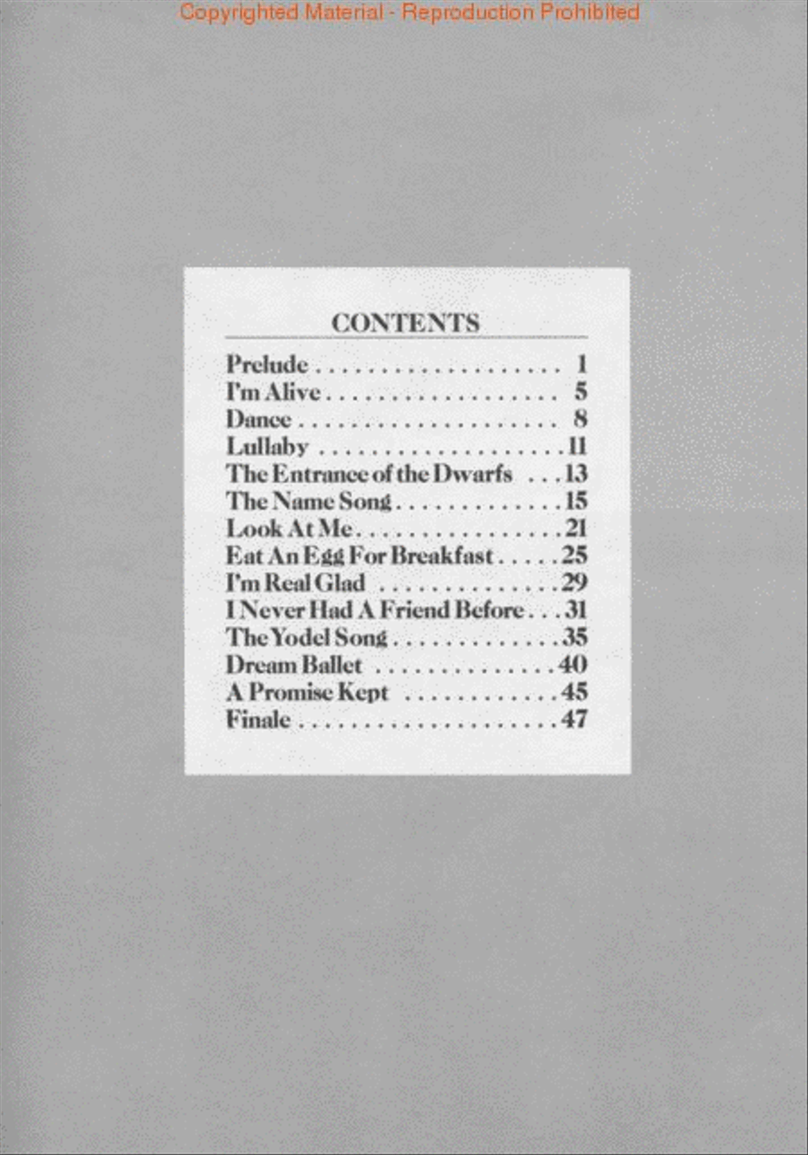 Snow White and the Seven Dwarfs Voice scores gallery preview page 2