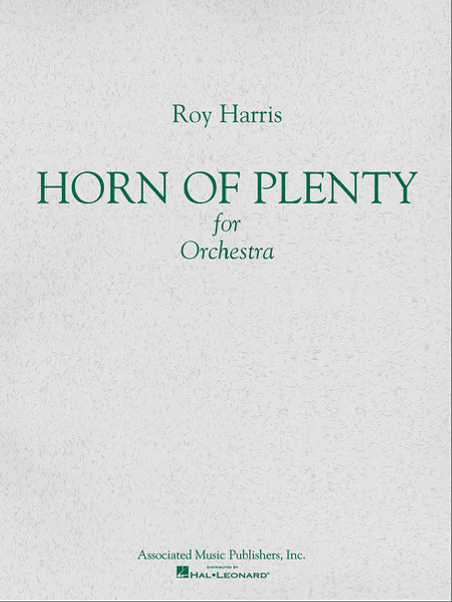 Horn of Plenty (1964) Orchestra scores gallery preview page 1