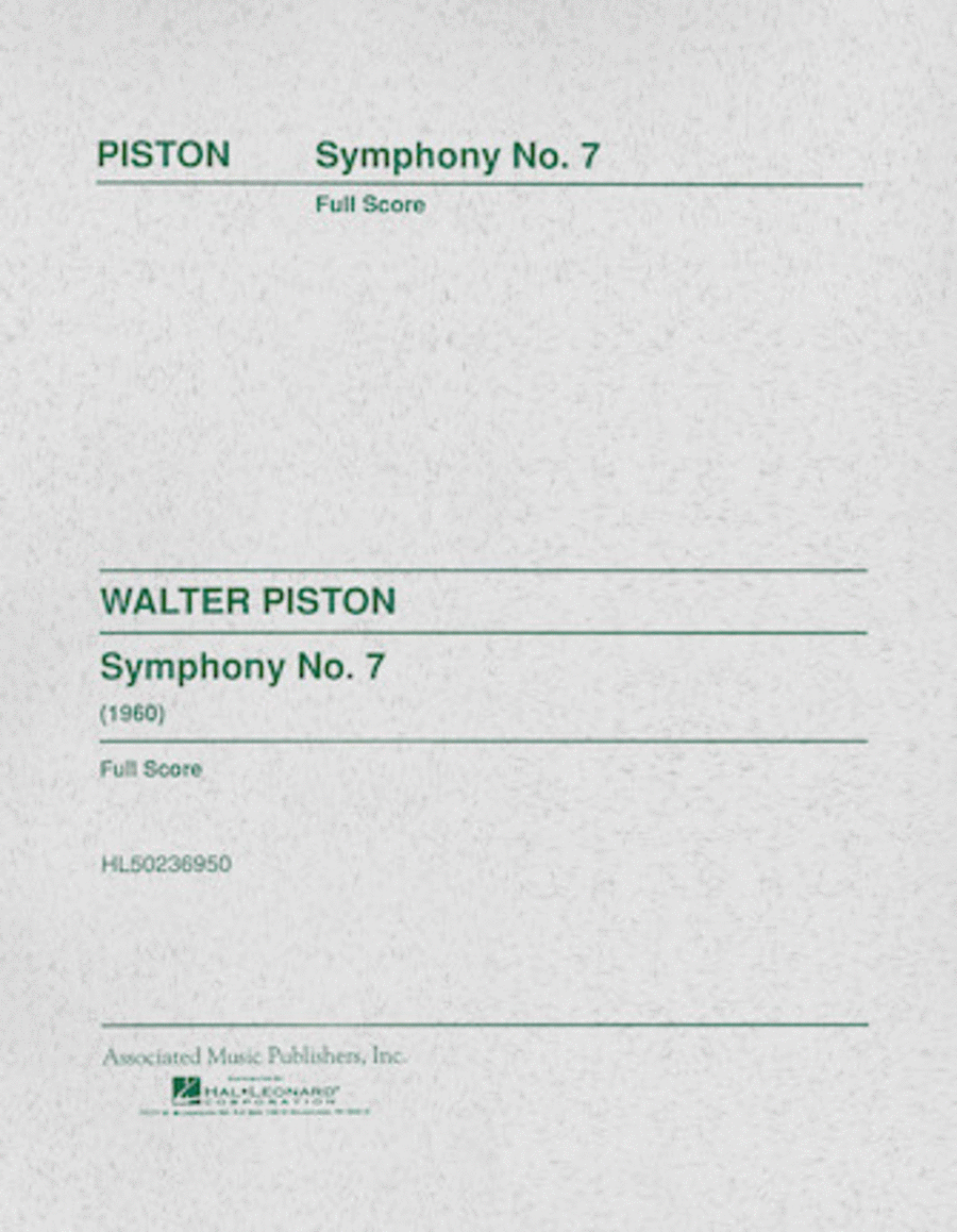 Symphony No. 7 (1960) Symphony No. 7 (1960) Orchestra scores gallery preview page 1