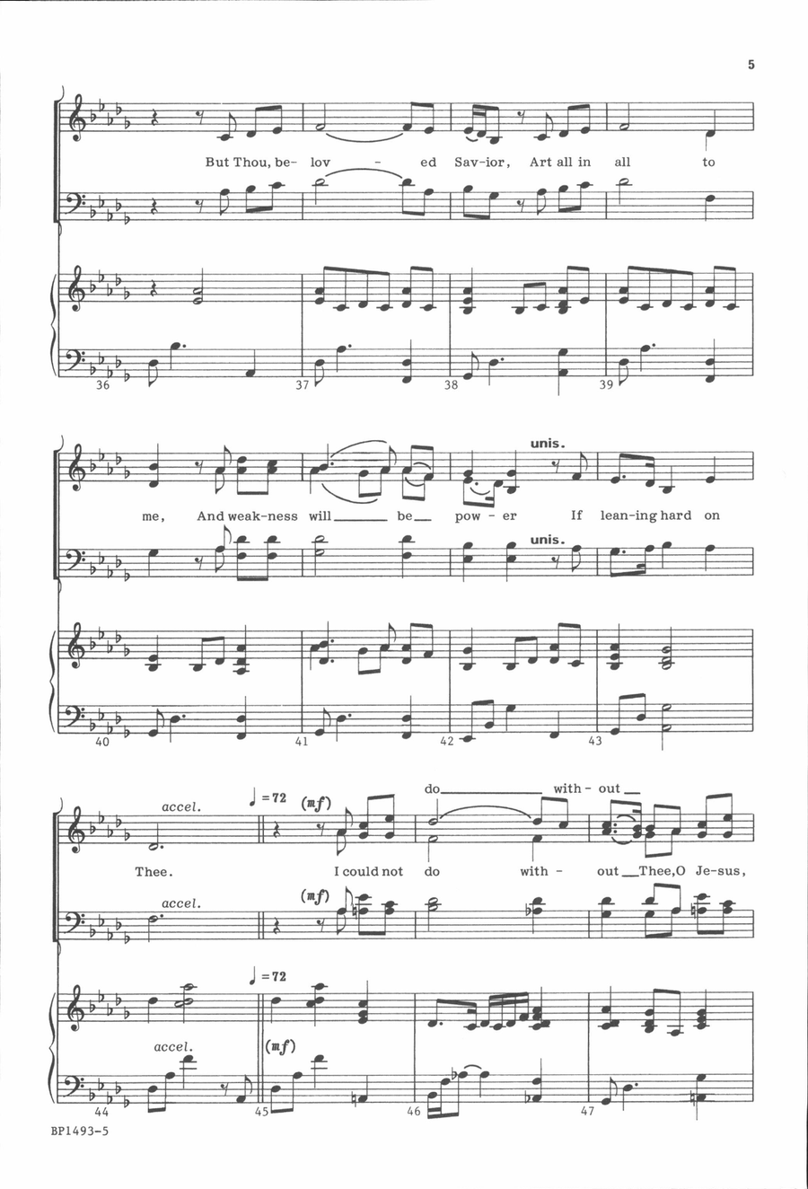 I Could Not Do without Thee 4-Part scores gallery preview page 5