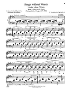 Songs Without Words Piano Solo scores gallery preview page 6