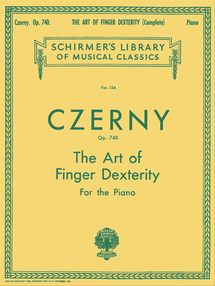 Art Of Finger Dexterity, Op. 740 - Complete Piano Method scores gallery preview page 1