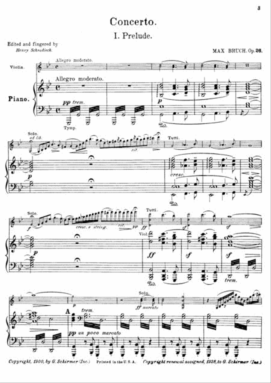 Concerto in G Minor, Op. 26 Orchestra scores gallery preview page 2