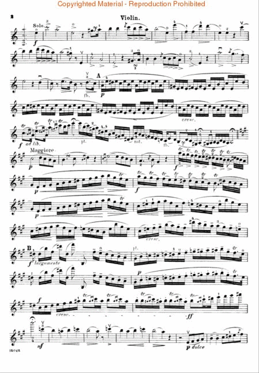 Concerto No. 22 in A Minor Orchestra scores gallery preview page 2