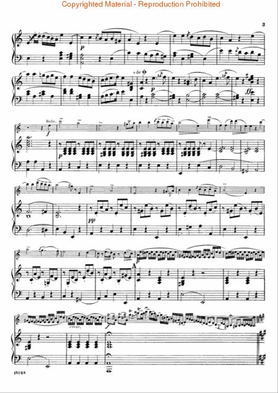 Concerto No. 22 in A Minor Orchestra scores gallery preview page 3