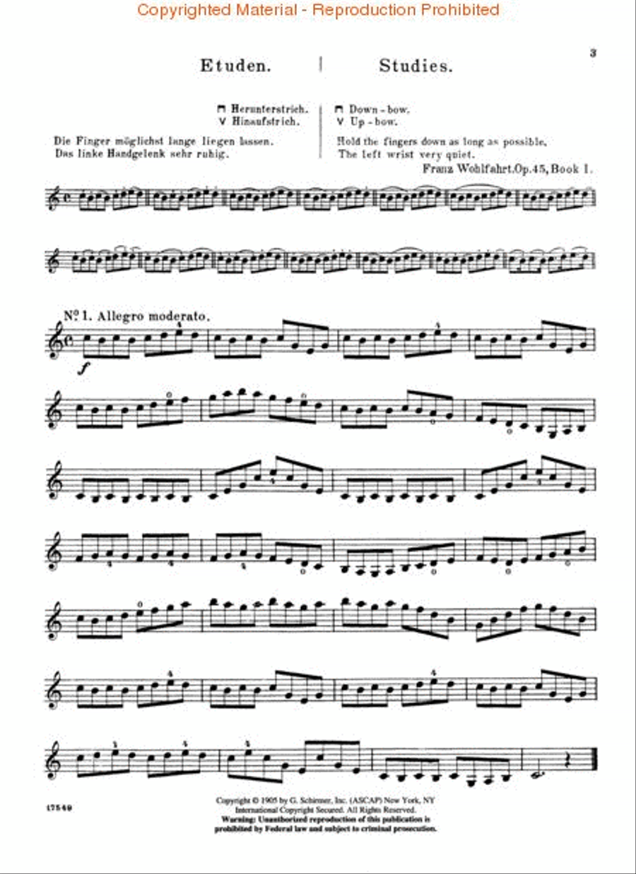60 Studies, Op. 45 - Book 1 - Nos. 1-30 Violin scores gallery preview page 2
