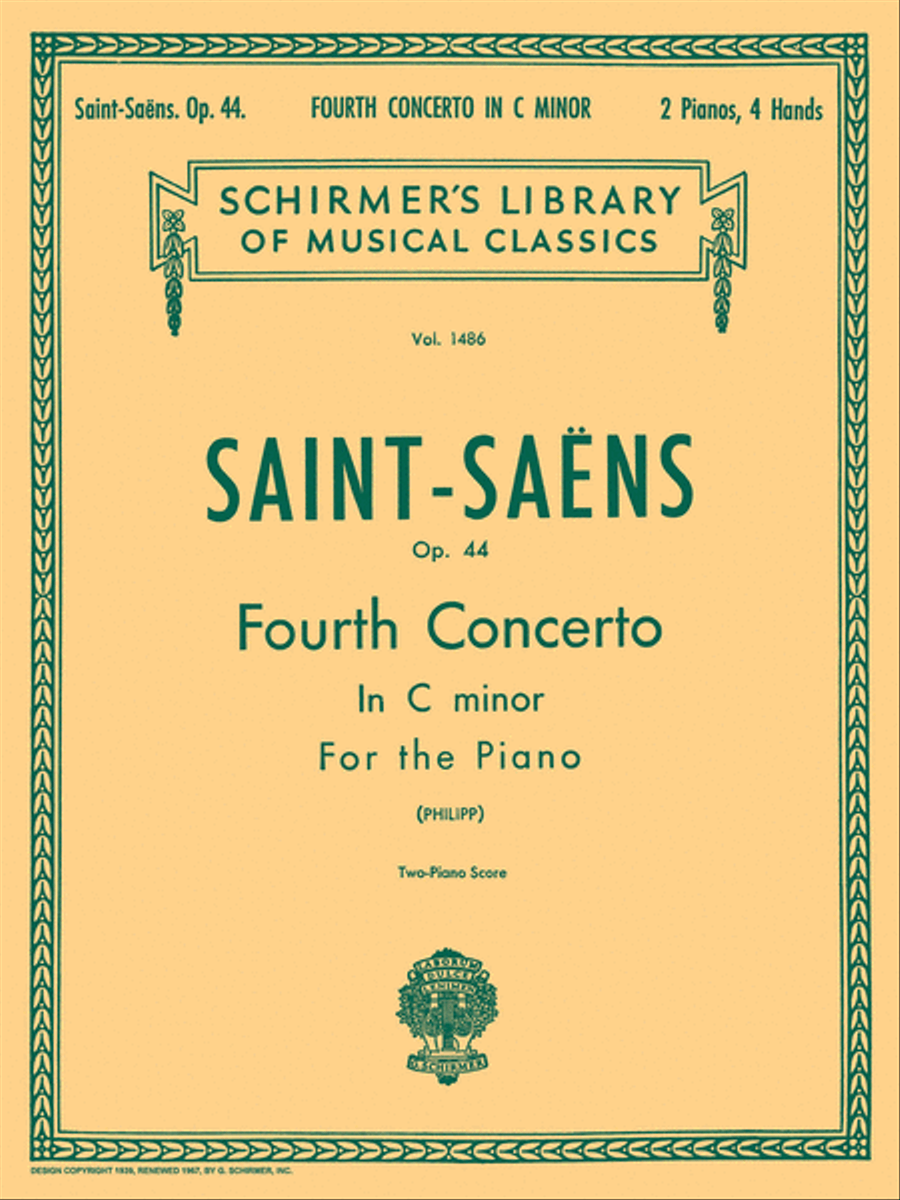 Concerto No. 4 in C Minor, Op. 44 Piano scores gallery preview page 1